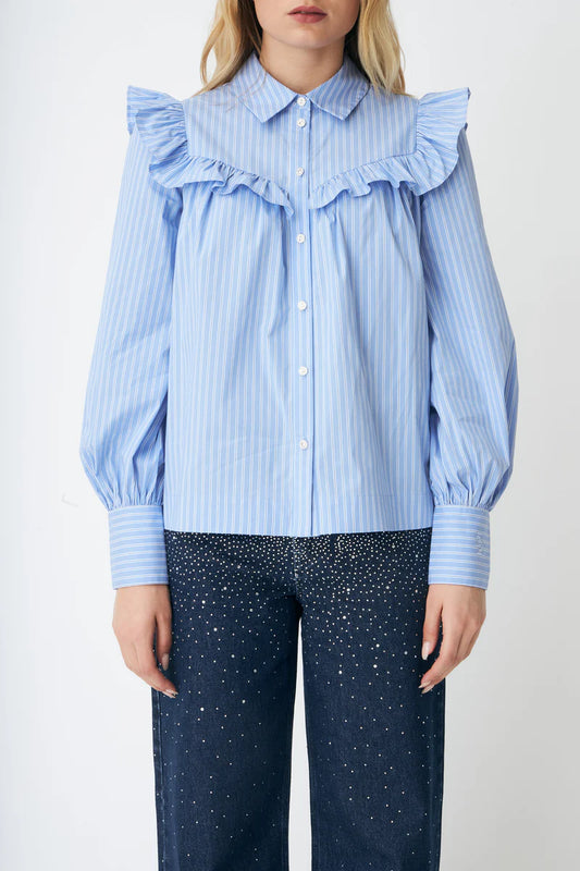 CRAS W Liviacras Shirt Blue Stripe