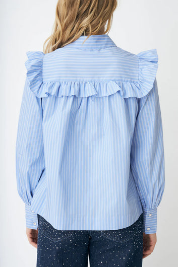 CRAS W Liviacras Shirt Blue Stripe