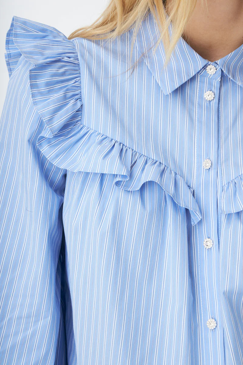 CRAS W Liviacras Shirt Blue Stripe