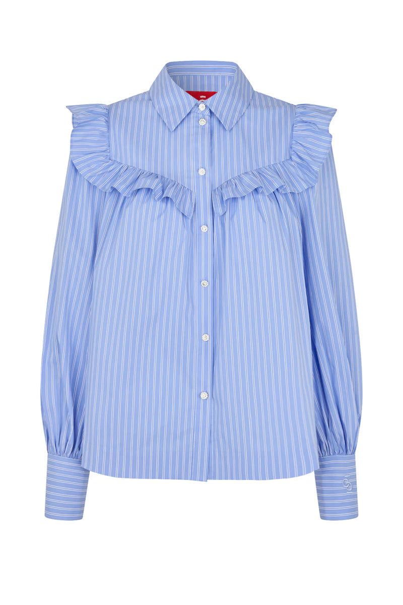 CRAS W Liviacras Shirt Blue Stripe