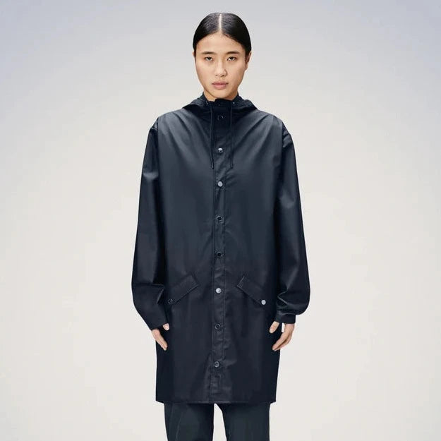 Rains U Lang Regnjakke W3 Navy