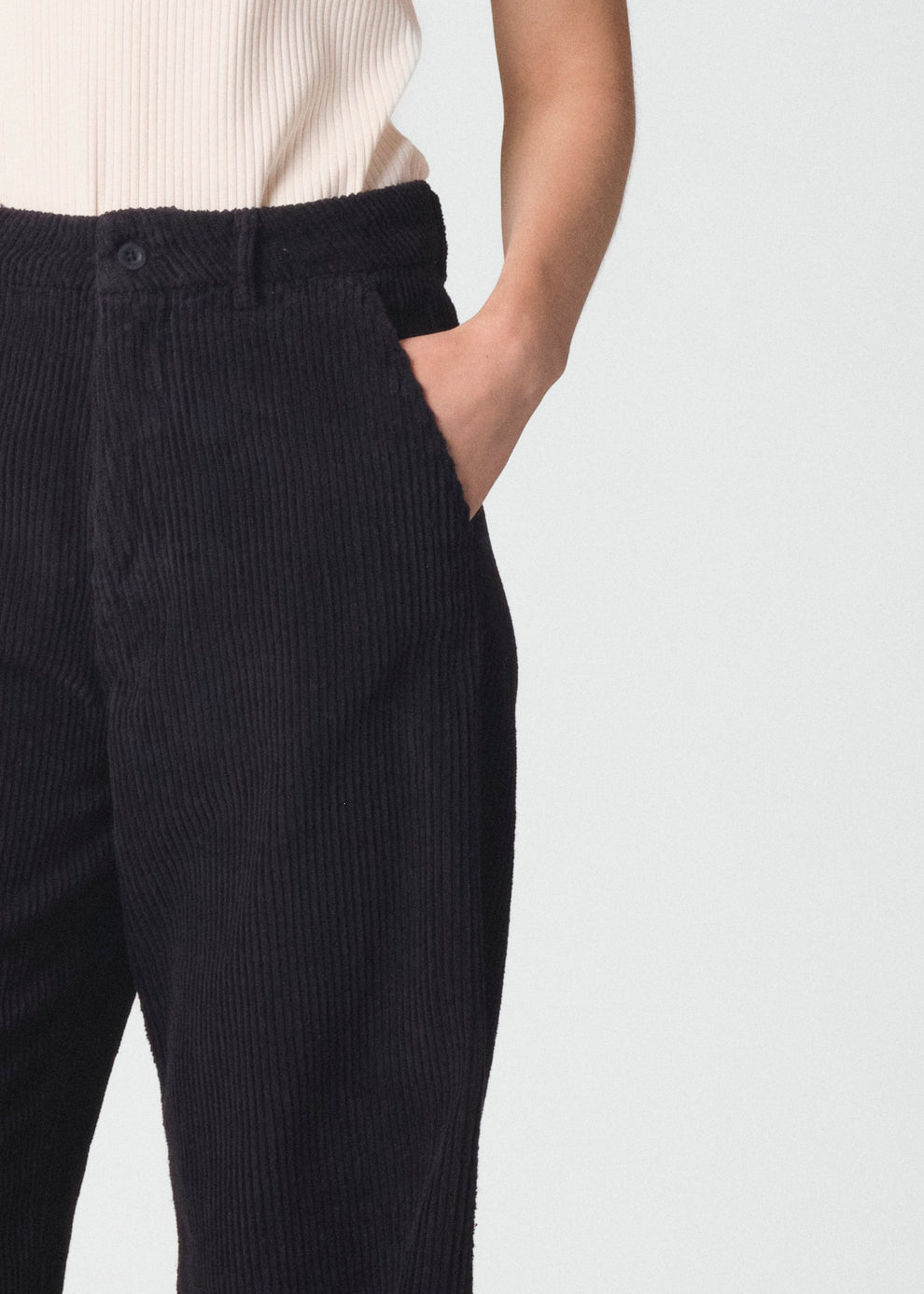 Klitmøller Collective W Lydia Jumbo Corduroy Pants Gots Black