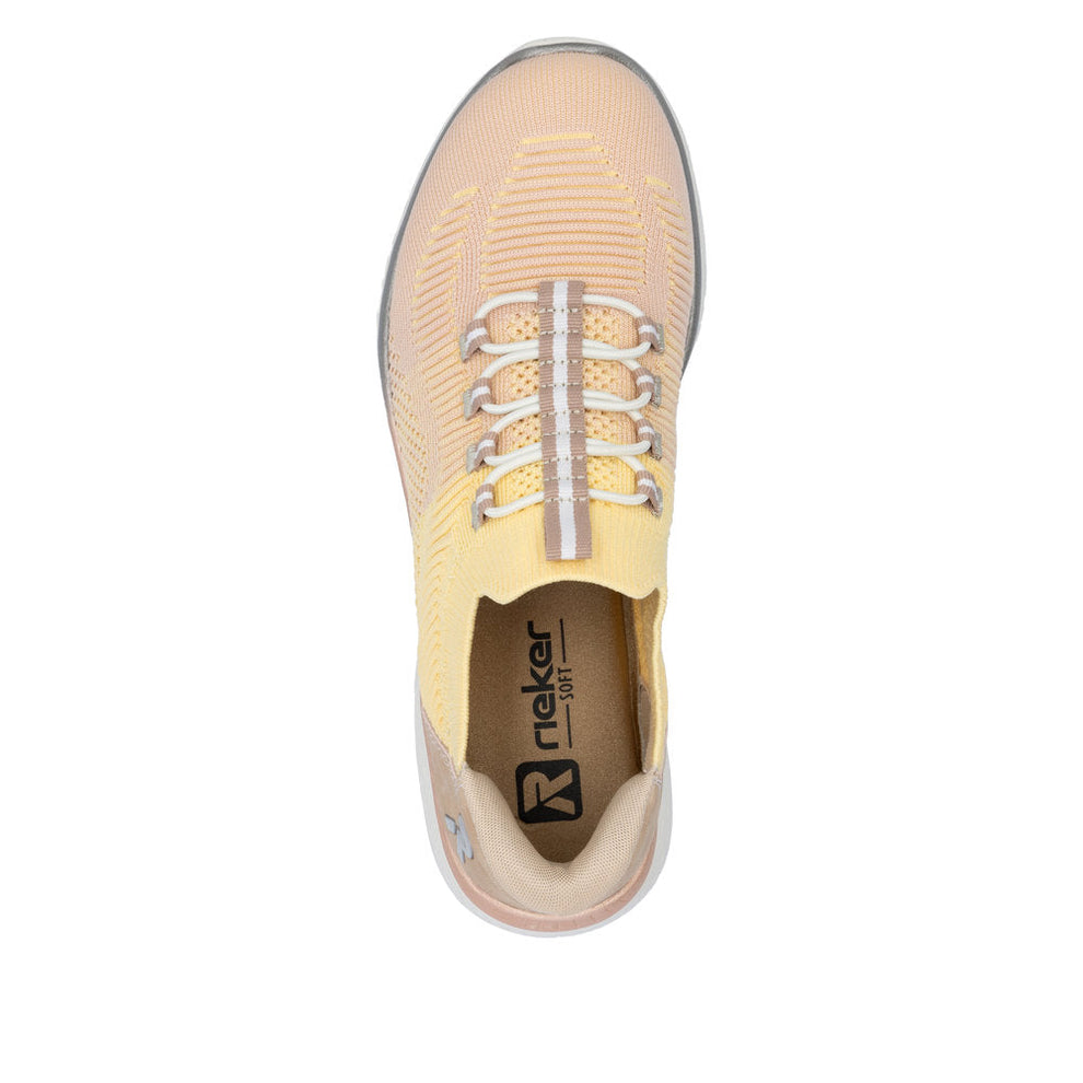 Rieker W Sko Yellow Combination - M5066-68