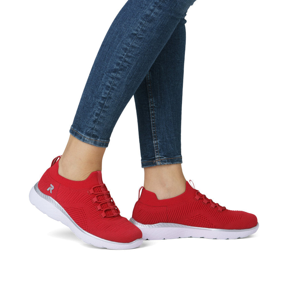 Rieker W Sko Red - M5074-33