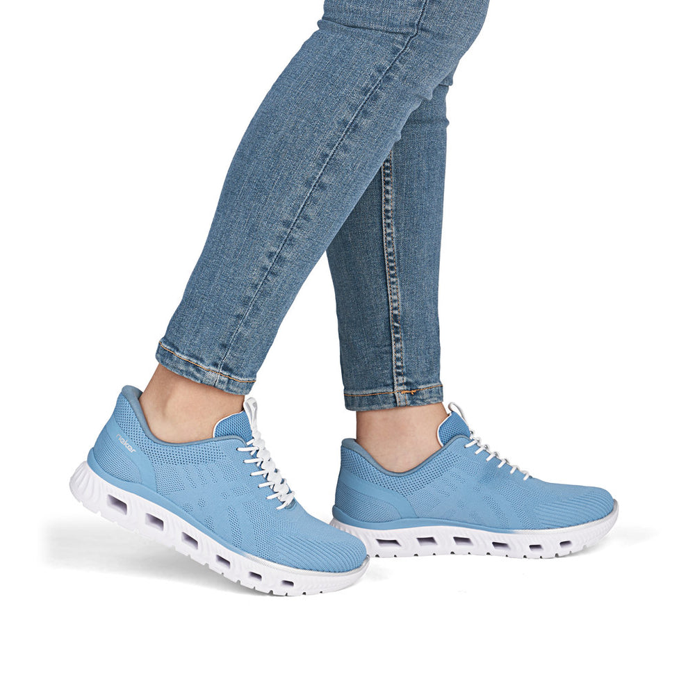Rieker W Sko Blue - M6075-12