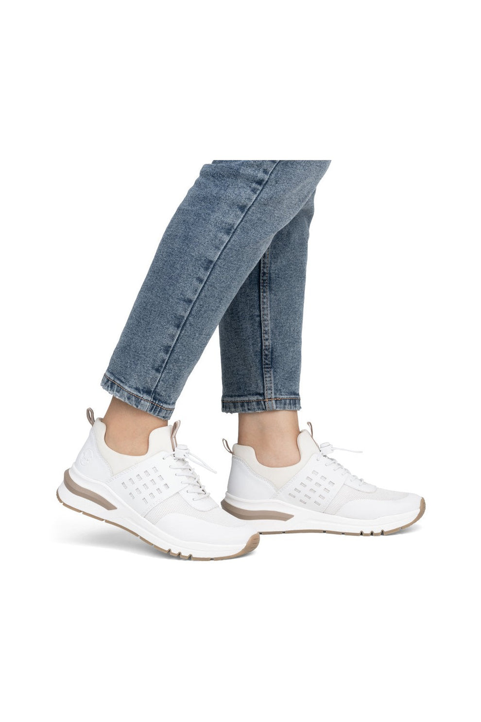 Rieker W Sneakers med Elastiksnøre White