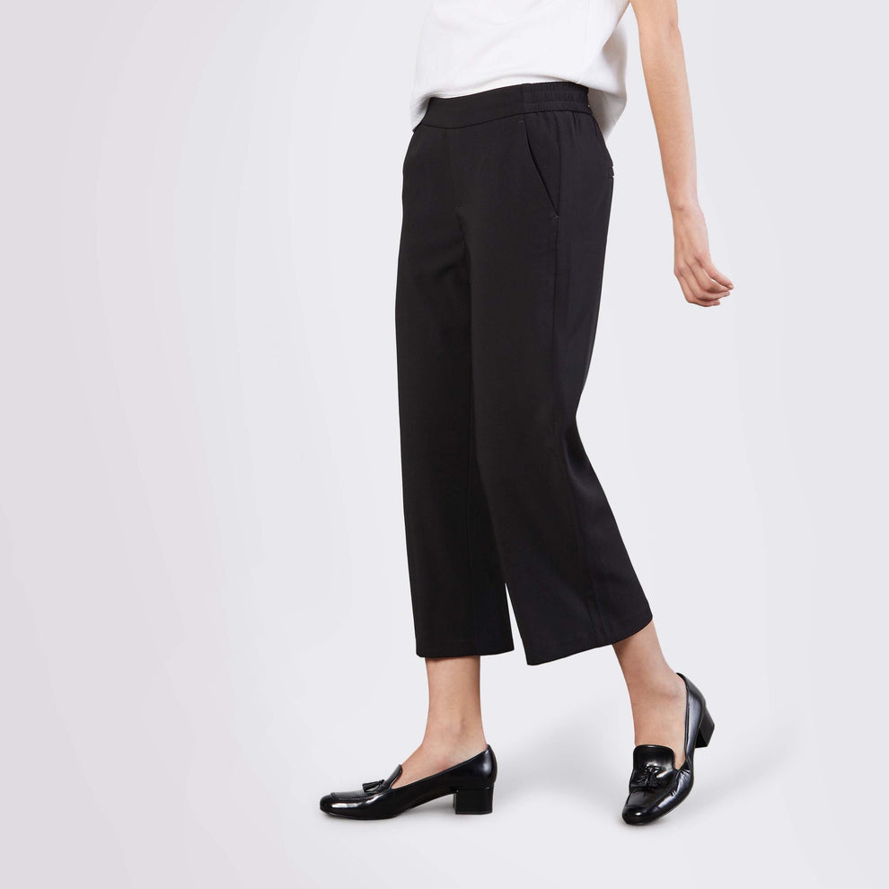 MAC W Chiara Cropped Bukser Sort