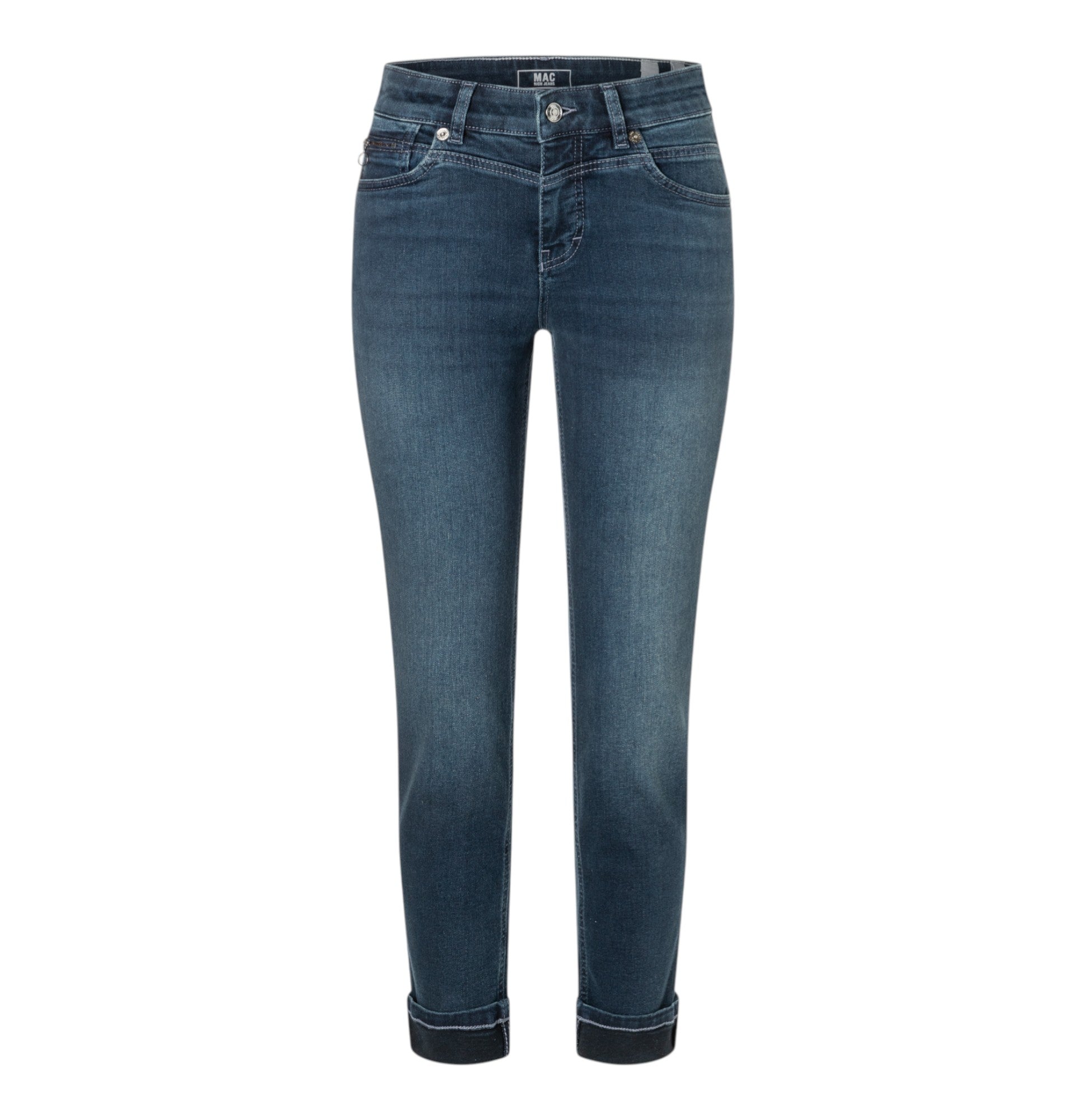 MAC W Rich Slim Trousers Lake Darkblue