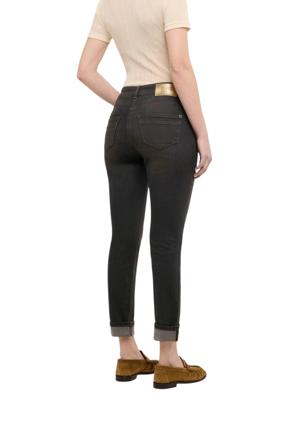 MAC W Rich Slim Soft Black Brow Jeans