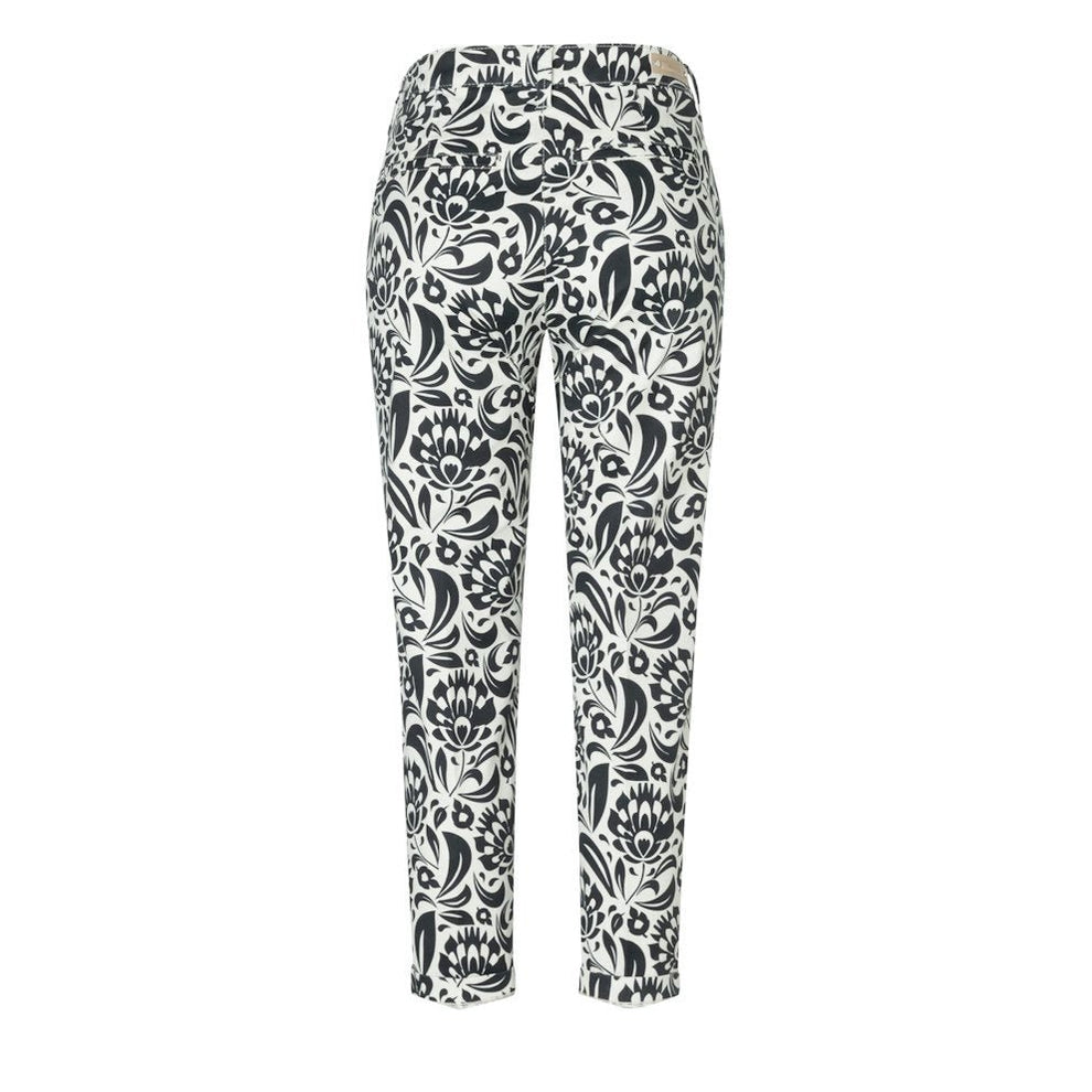 MAC W Chino Turn Up Bukser Black White