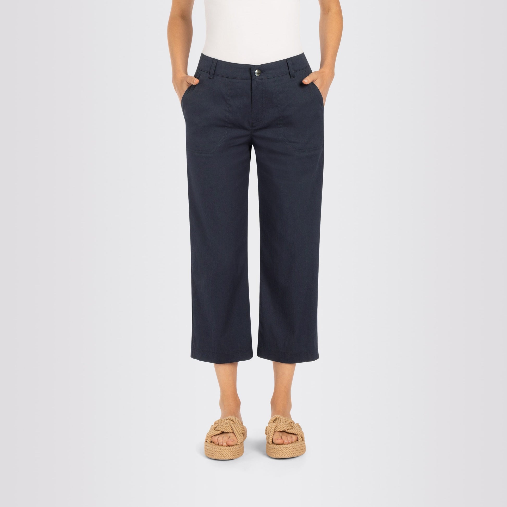 MAC W Nora Cropped Bukser Dark Blue