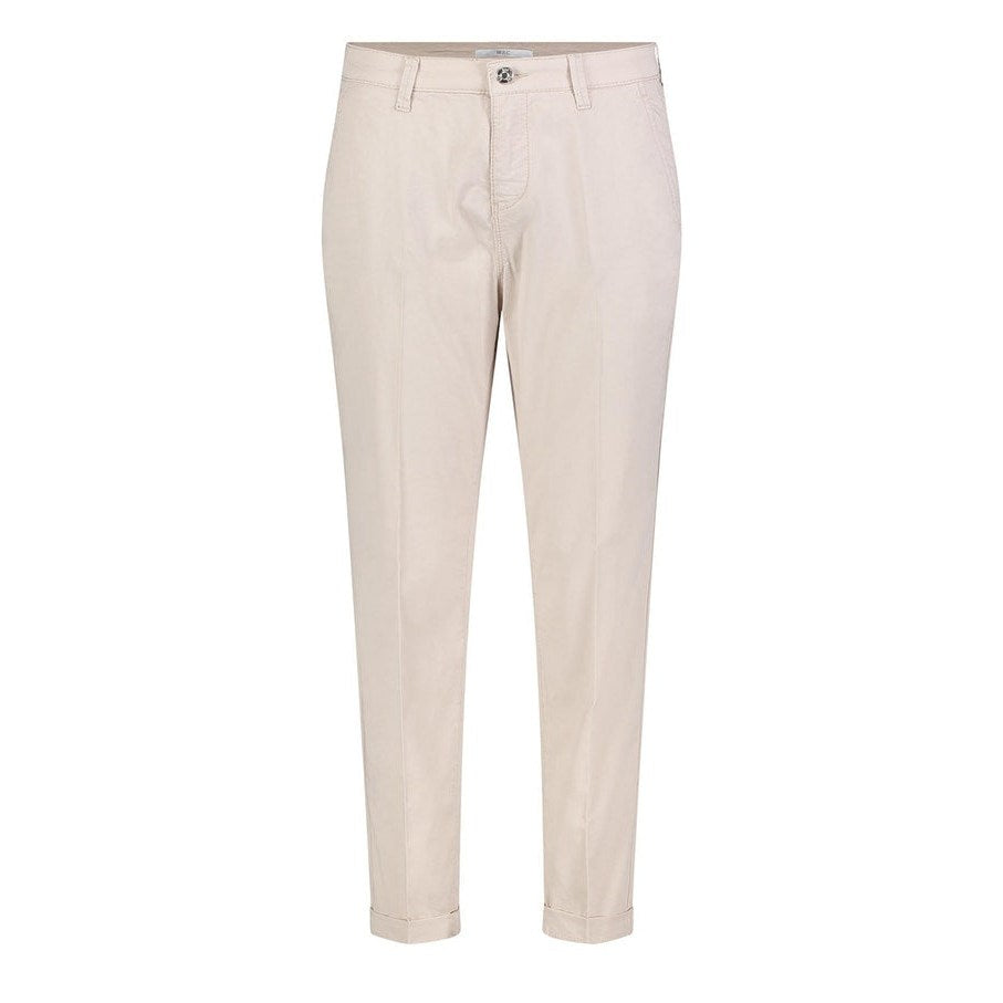 MAC W Chino Turn Up Bukser Ivory