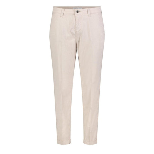 MAC W Chino Turn Up Bukser Ivory