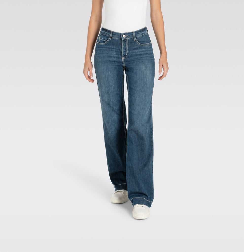 MAC W Dream Wide Jeans Authentic Dark Blue