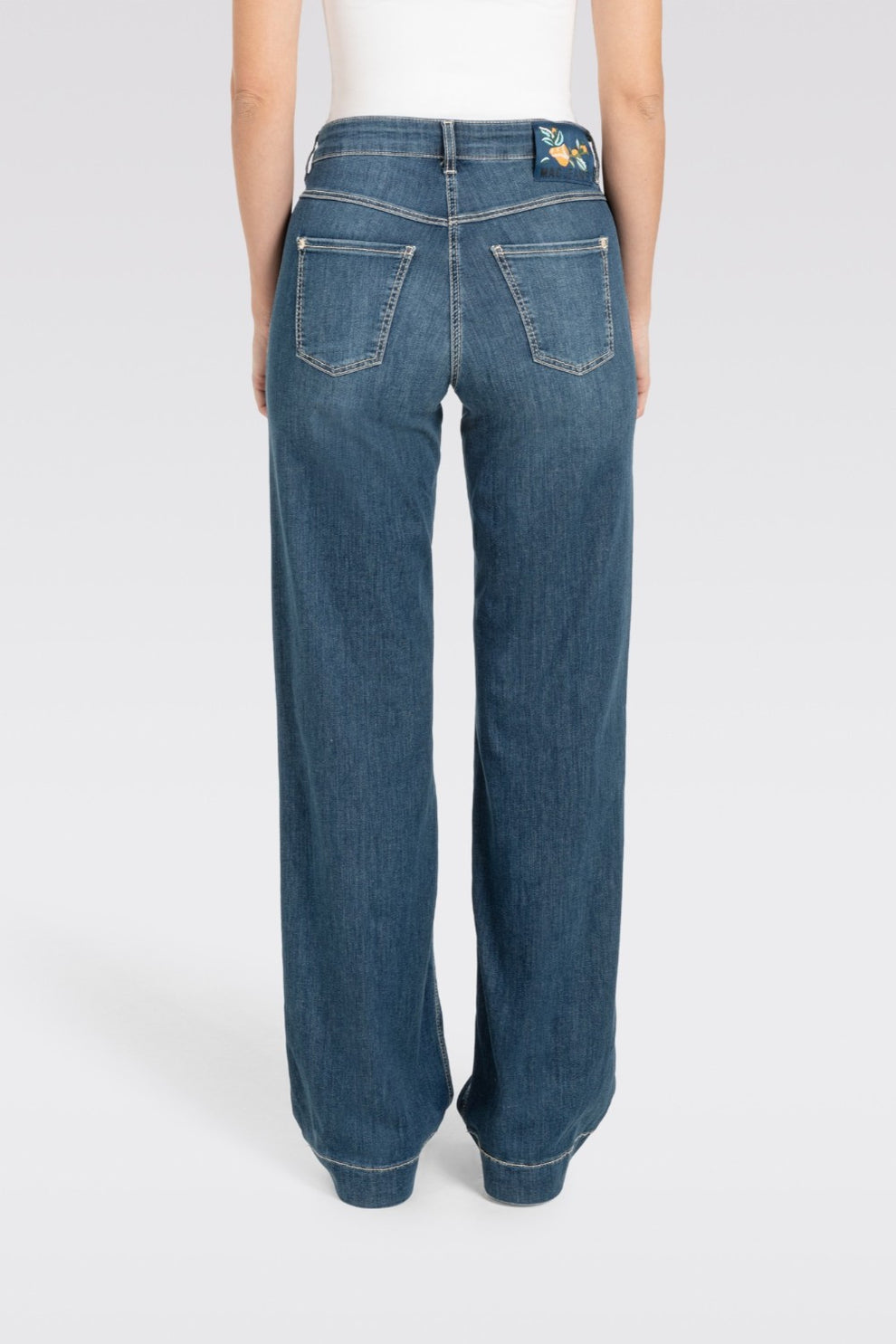 MAC W Dream Wide Jeans Authentic Dark Blue