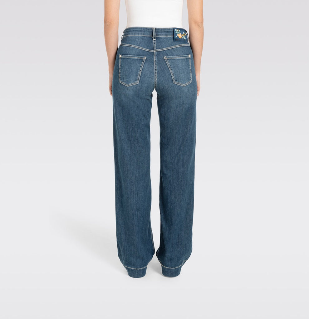 MAC W Dream Wide Jeans Authentic Dark Blue