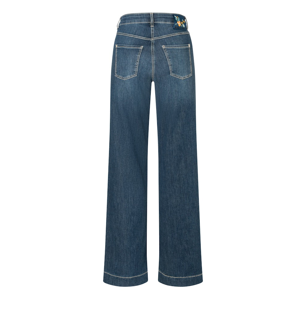 MAC W Dream Wide Jeans Authentic Dark Blue