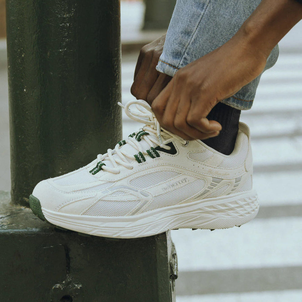 Mercer M The Re Run Max Suede White Green