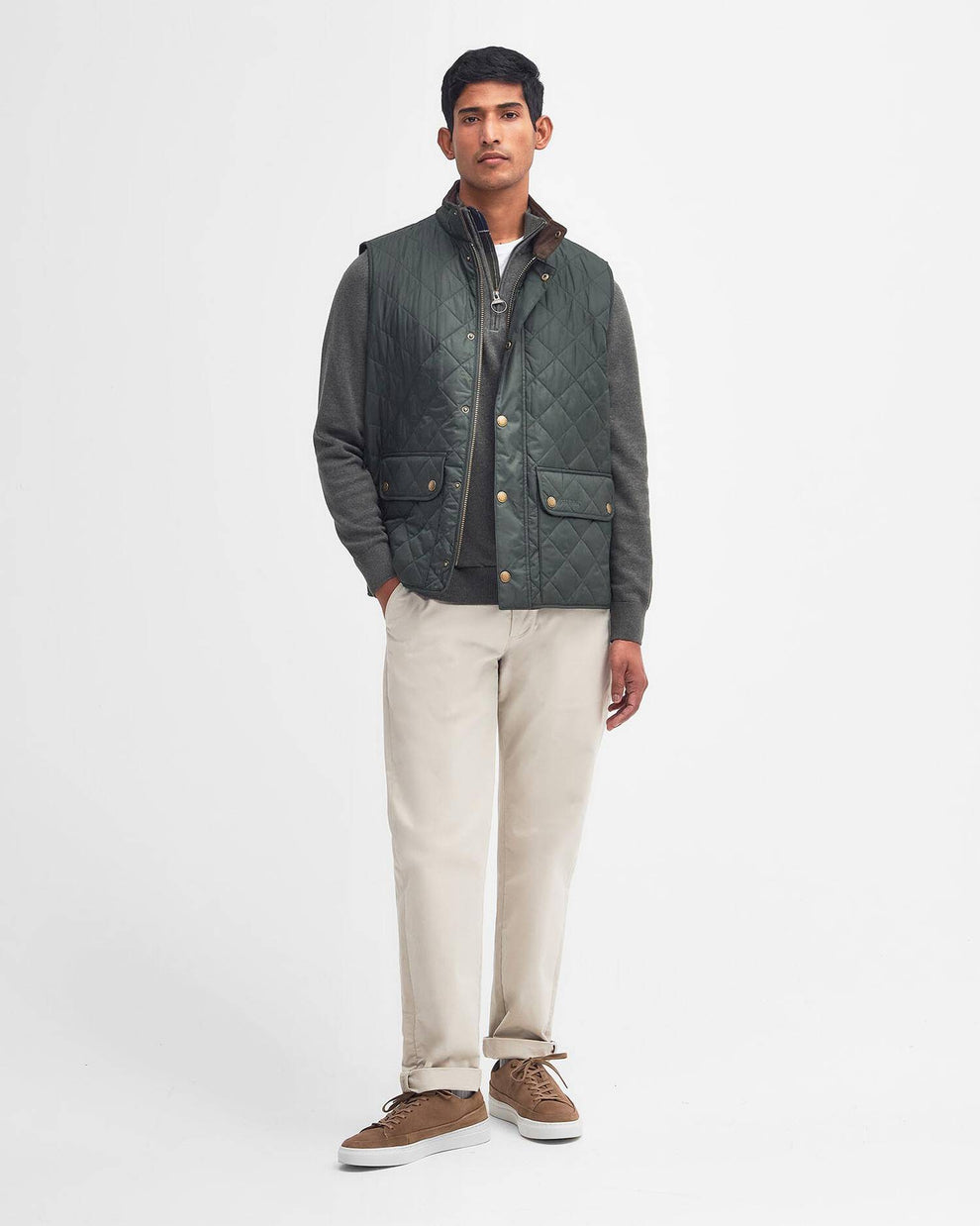 Barbour M Lowerdale Gilet Vest Sage