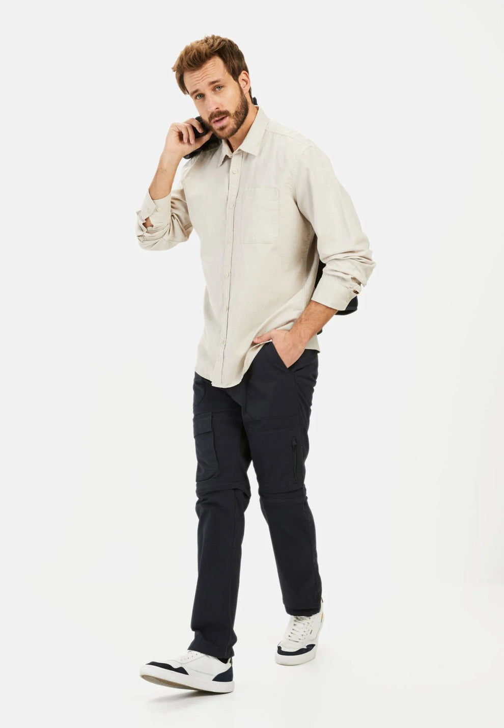 Camel Active M Longsleeve Shirt Beige