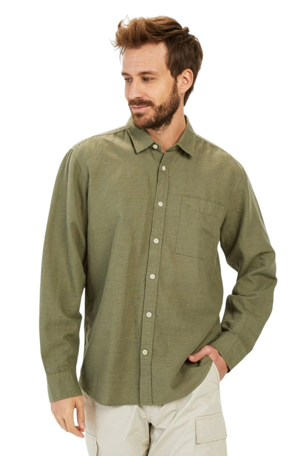 Camel Active M Longsleeve Shirt Dusty Khaki