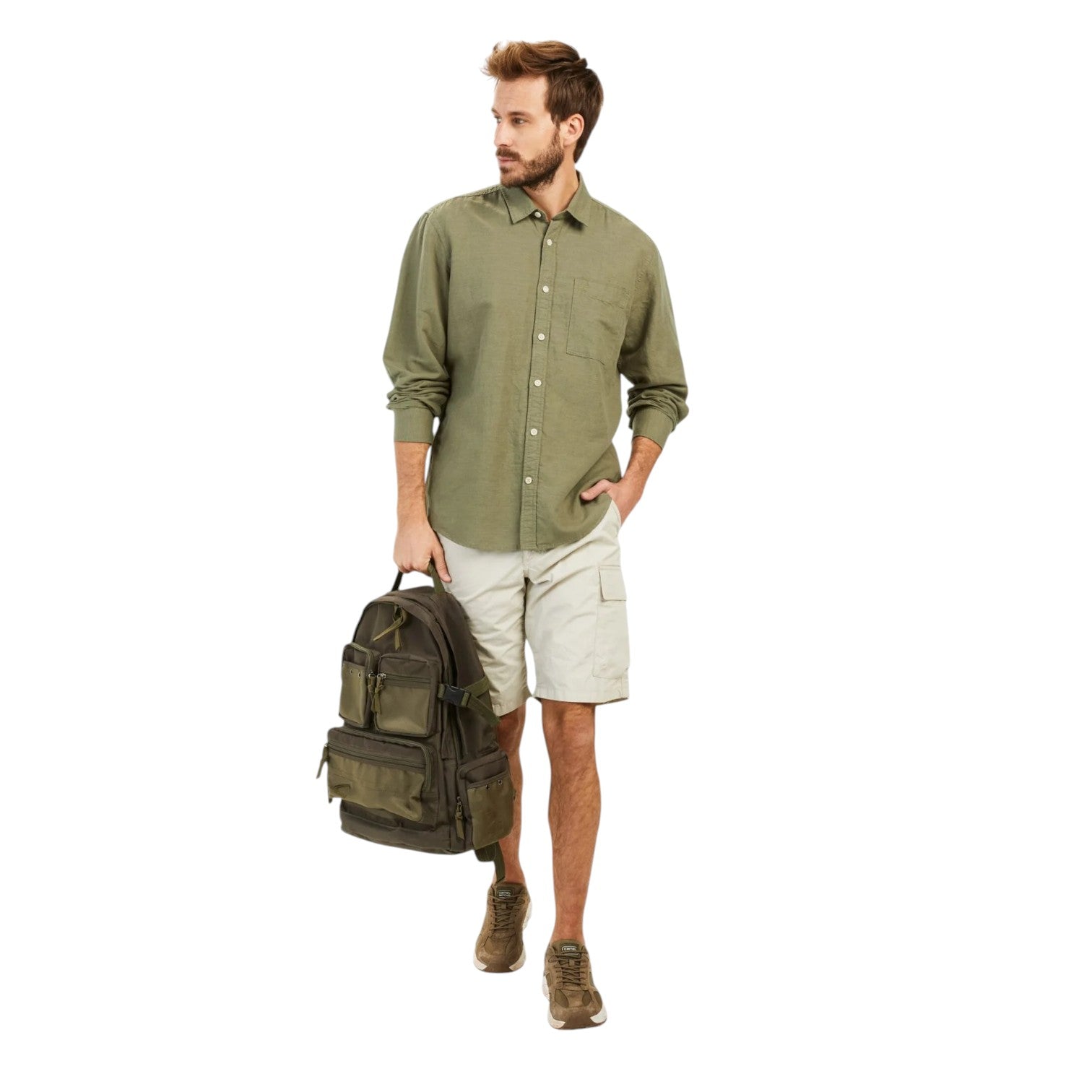 Camel Active M Longsleeve Shirt Dusty Khaki