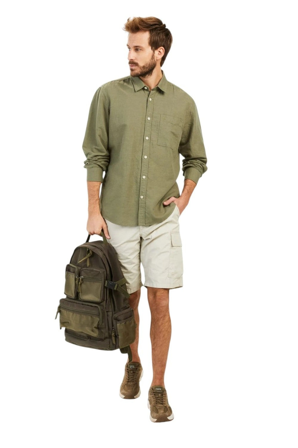 Camel Active M Longsleeve Shirt Dusty Khaki