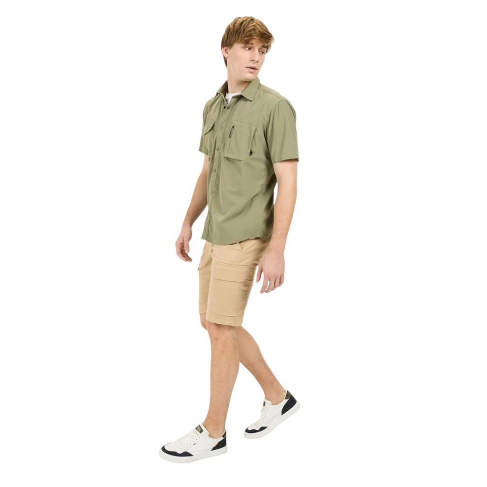 Camel Active M 5S68 Shortsleeve Shirt Mossstone
