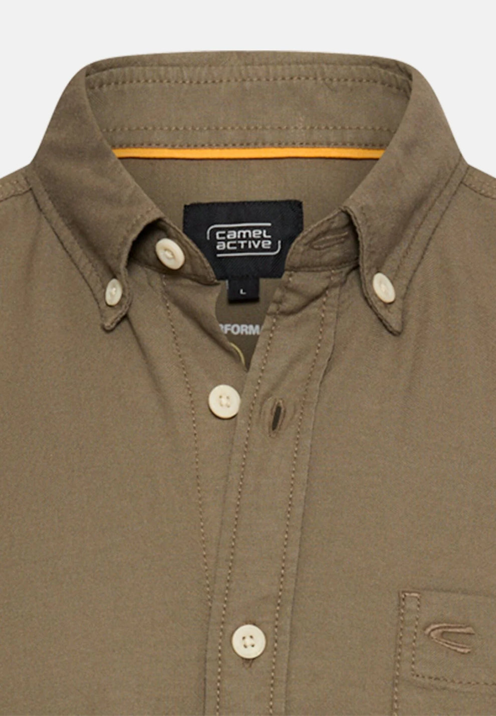 Camel Active M 7S05 Skjorte Khaki