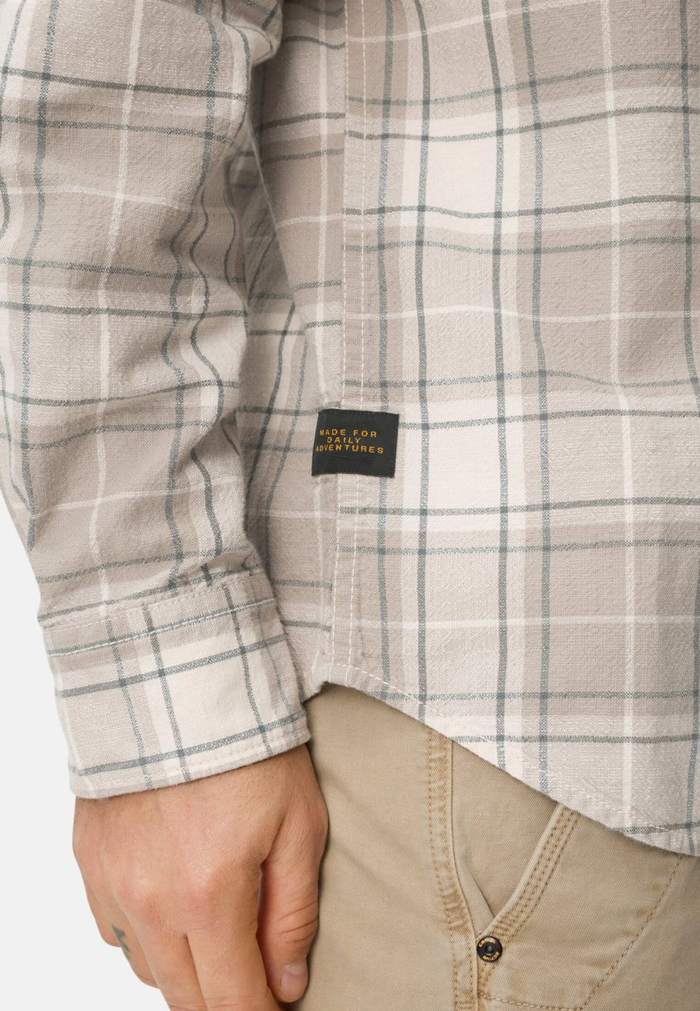 Camel Active M Longsleeve Shirt Grey Check