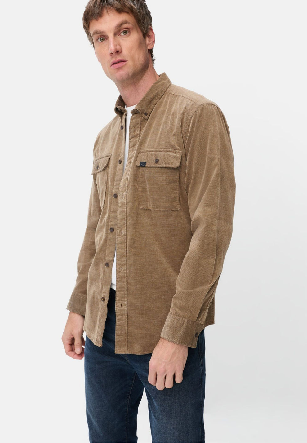 Camel Active M Shirts 1/1 Sleeves 8S41 Brown 24