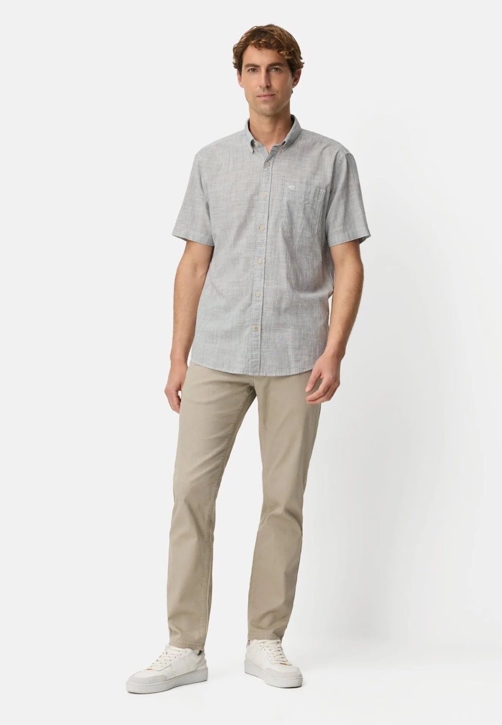 Camel Active M Skjorte Grey Stripe