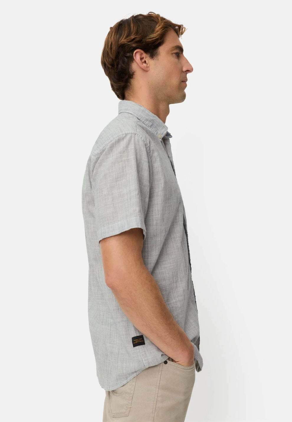 Camel Active M Skjorte Grey Stripe