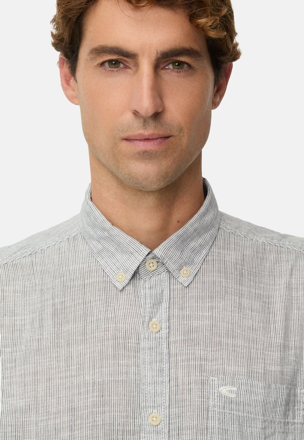 Camel Active M Skjorte Grey Stripe