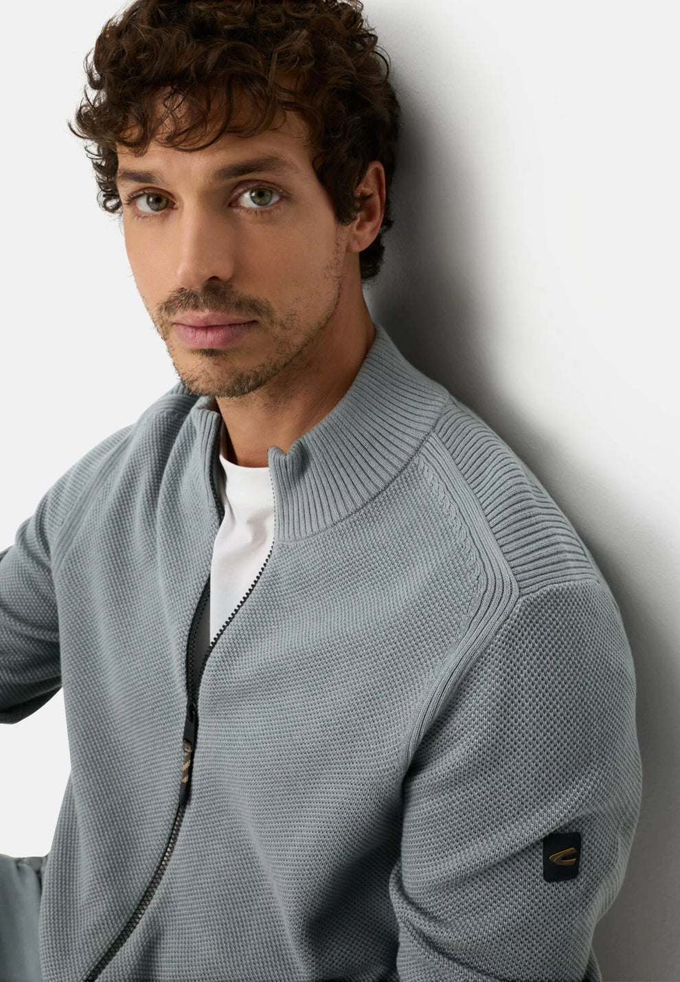 Camel Active M Knitted Cardigan 409501 Grey