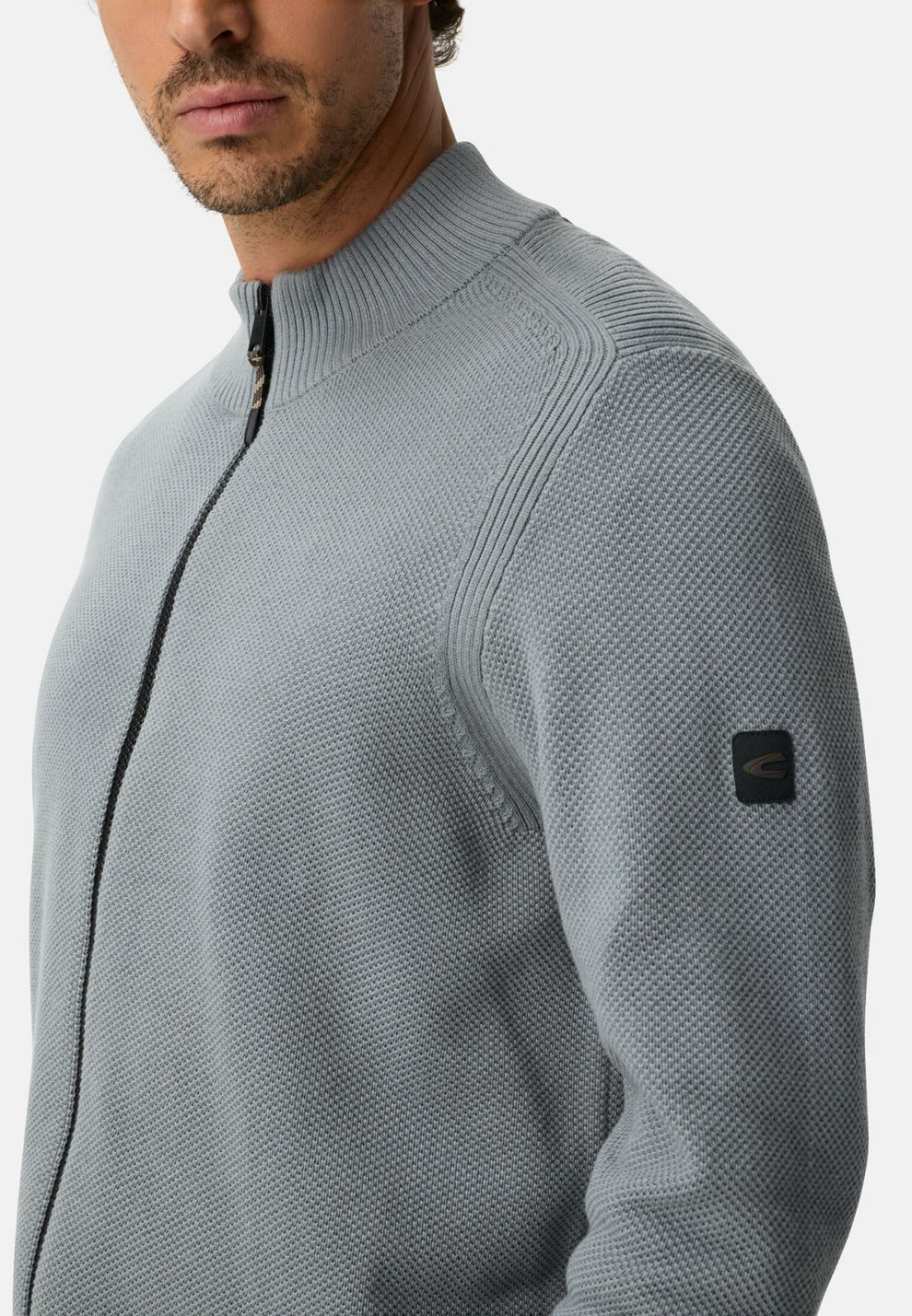 Camel Active M Knitted Cardigan 409501 Grey