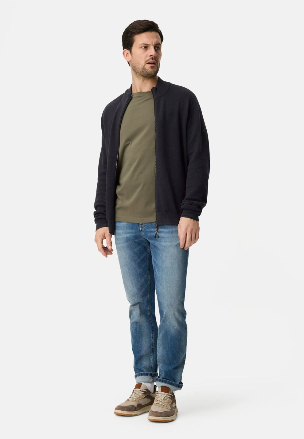 Camel Active M Knitted Cardigan 409501 Dark Blue