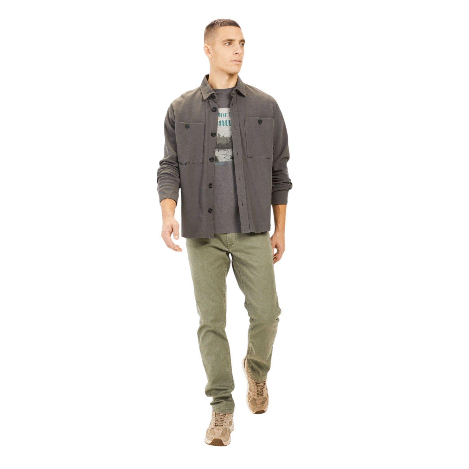 Camel Active M 5 Pocket Regular Fit Khaki