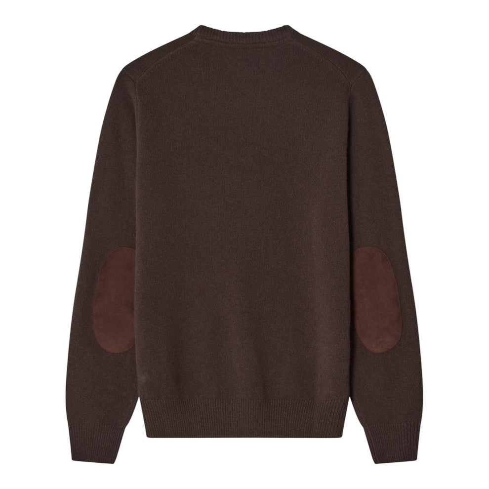 Barbour Essential Patch Crew Dark Oak