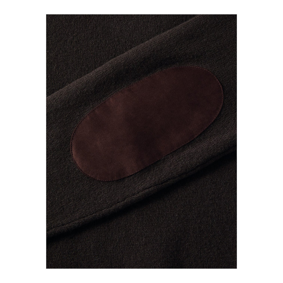 Barbour Essential Patch Crew Dark Oak