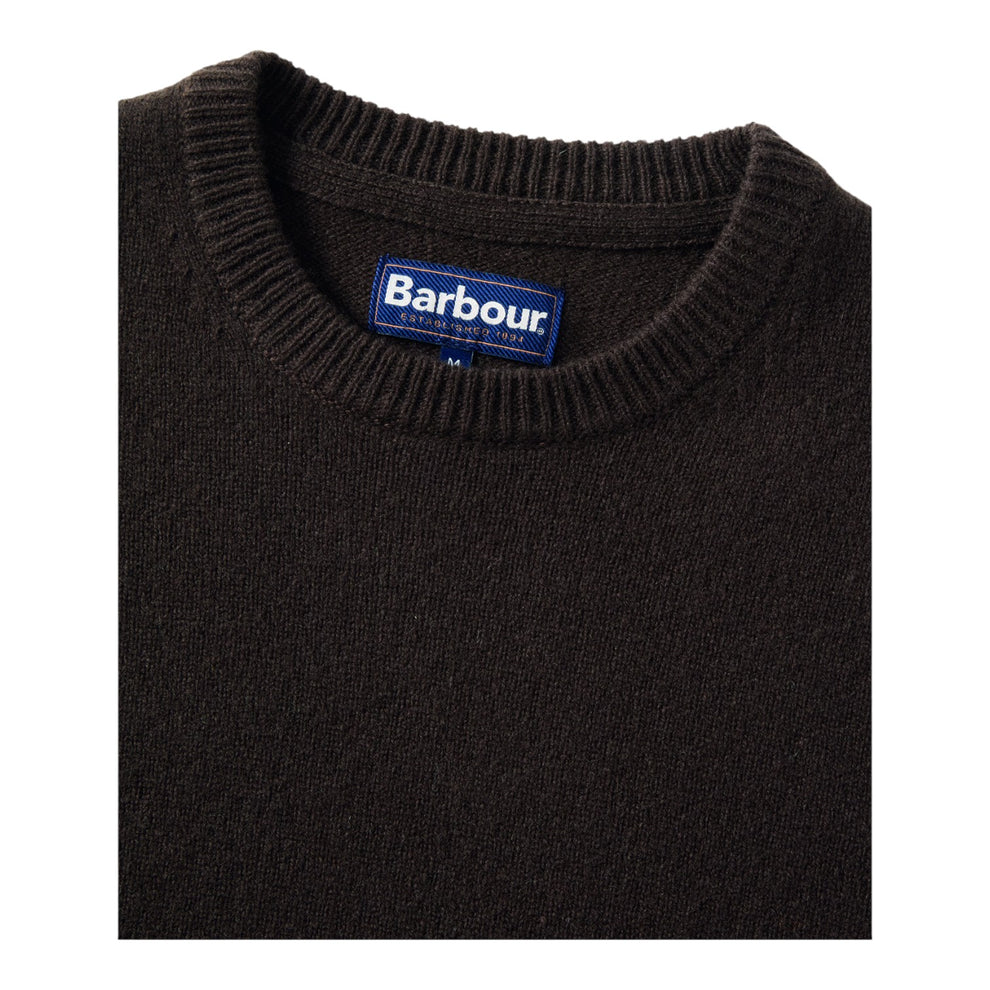 Barbour Essential Patch Crew Dark Oak