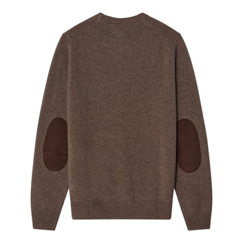 Barbour M Essential Patch Crew Strik Dark Stone