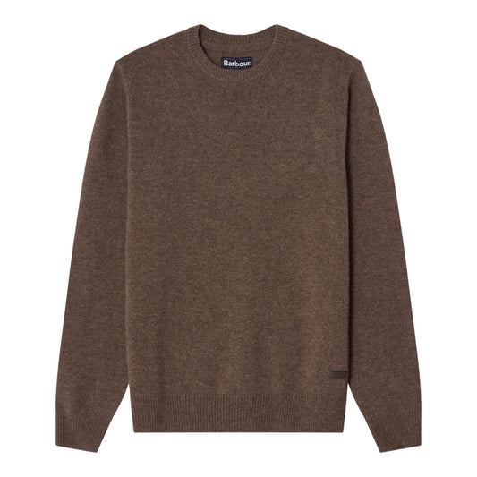 Barbour M Essential Patch Crew Strik Dark Stone