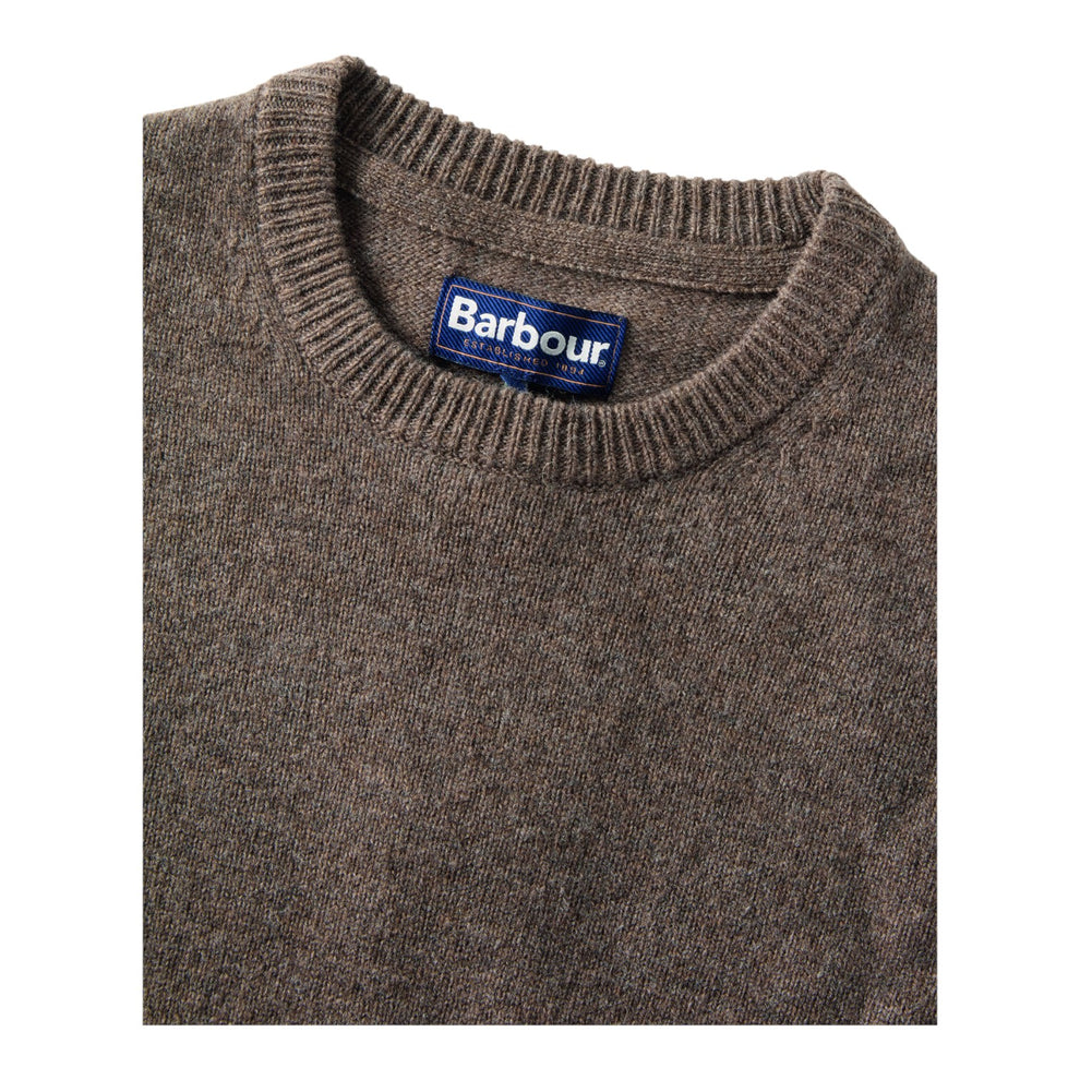 Barbour M Essential Patch Crew Strik Dark Stone