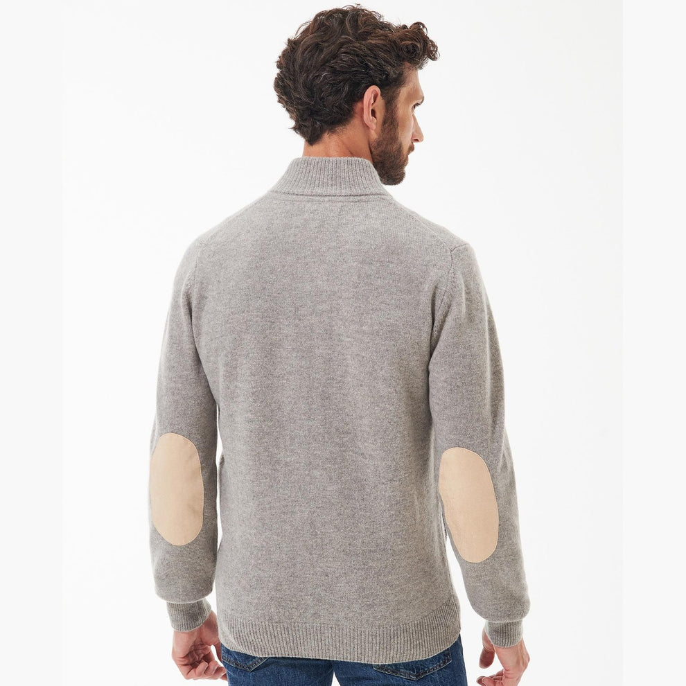 Barbour M Essential Patch Zip Thru New Stone