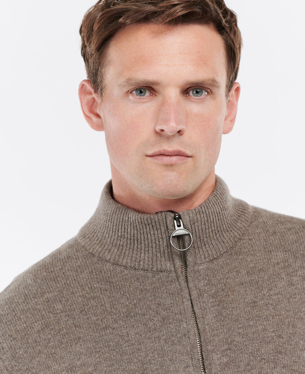 Barbour M Holden Half Zip Military Marl