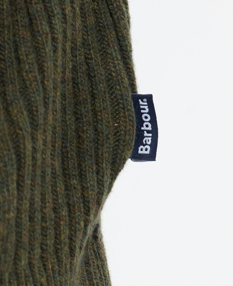 Barbour M Holden Half Zip Olive Marl