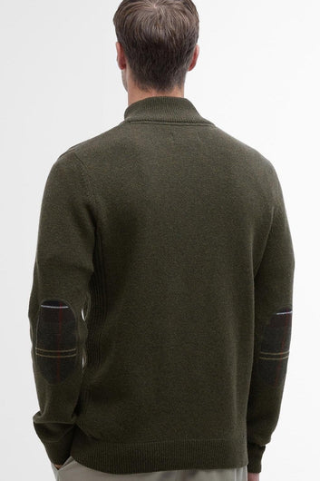 Barbour M Holden Half Zip Olive Marl