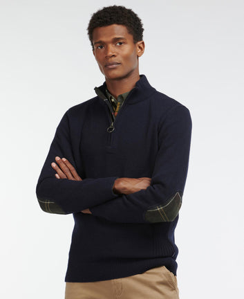 Barbour M Holden Half Zip Navy