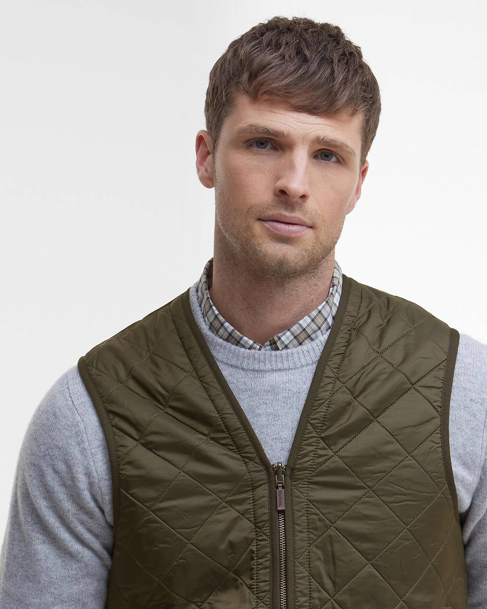 Barbour M Polarquilt Waistcoat Zip Olive